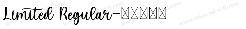 Limited Regular字体转换